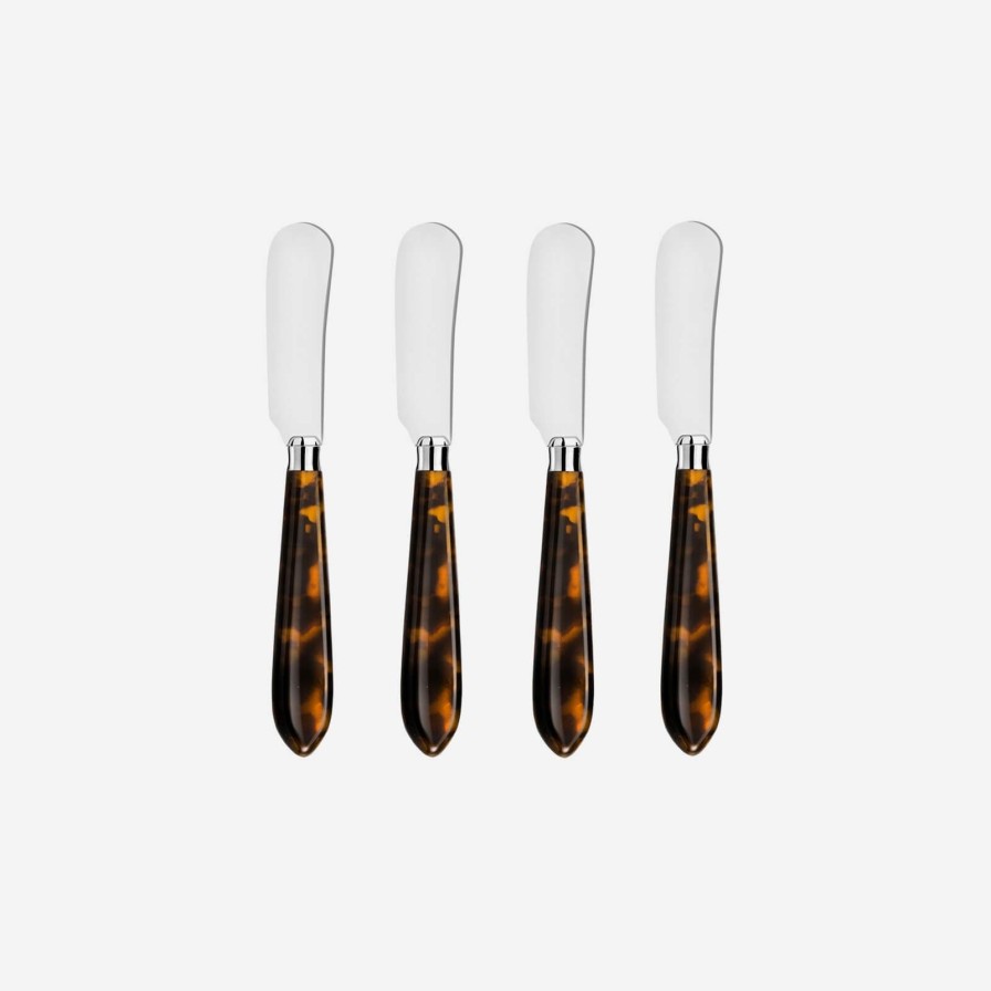 Dining Capdeco | Omega Tortoiseshell Set Of 4 Spreaders