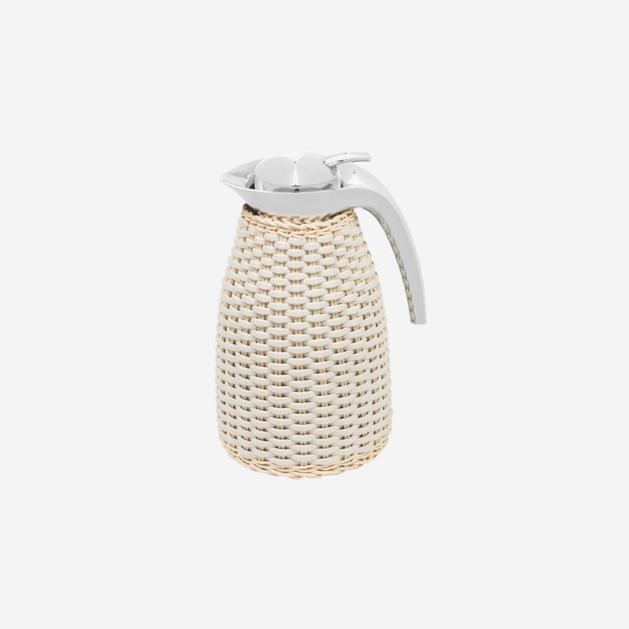 The Tabletop Edit Pigment France | Arles Leather & Rattan Carafe-1 L