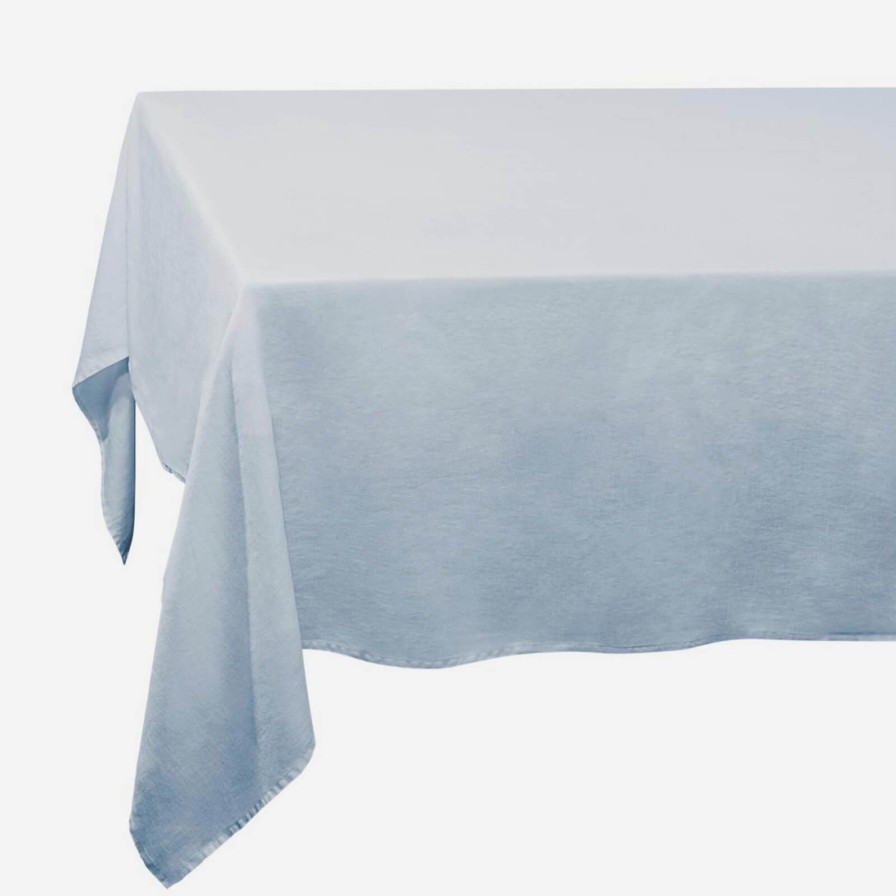 The Tabletop Edit L'Objet | Blue Linen Sateen Tablecloth