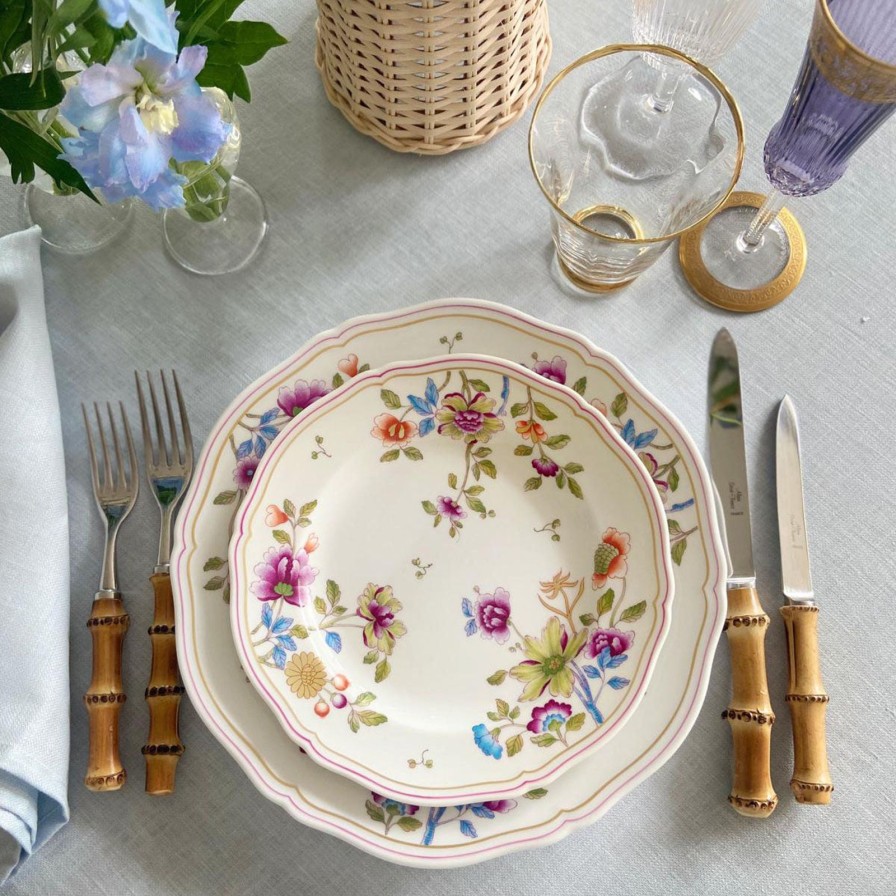 The Tabletop Edit L'Objet | Blue Linen Sateen Tablecloth