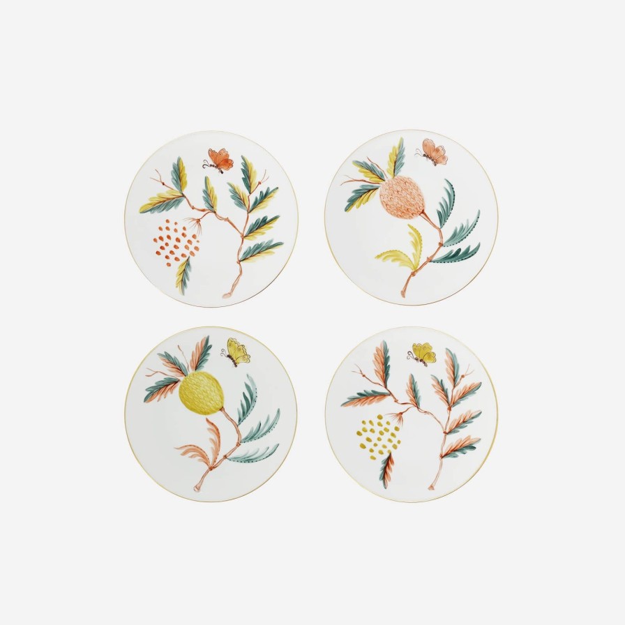 Dining Marie Daâge | Jardins De Shalimar Dessert Plates-Set Of 4