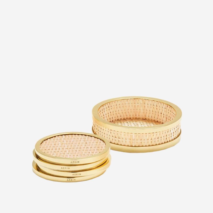 The Tabletop Edit Aerin | Colette Cane Coasters-Set Of 4