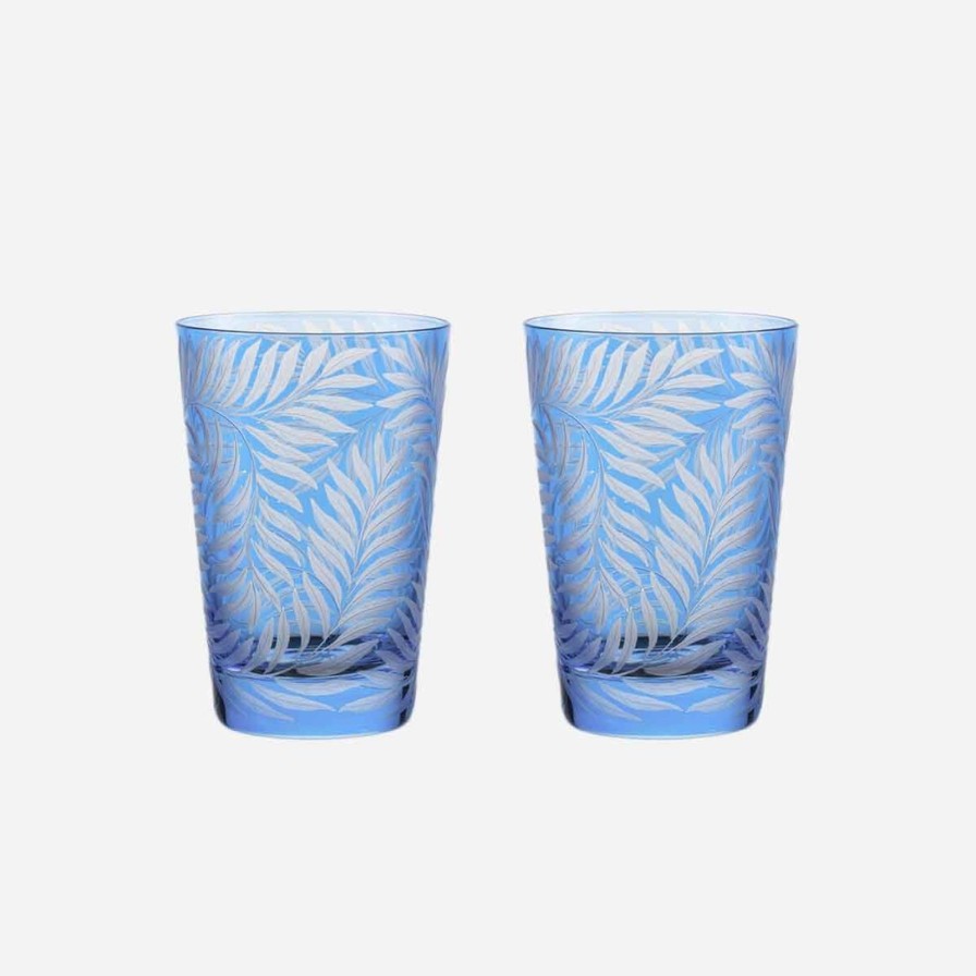 Glassware & Barware Artel | Fern Large Tumbler Blue-Set Of 2