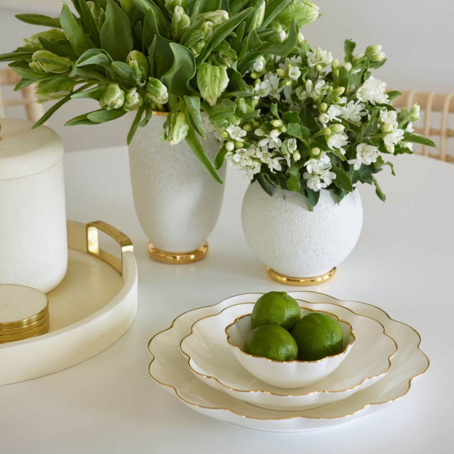 Dining Aerin | Scalloped Nesting Dish-Set Of 3