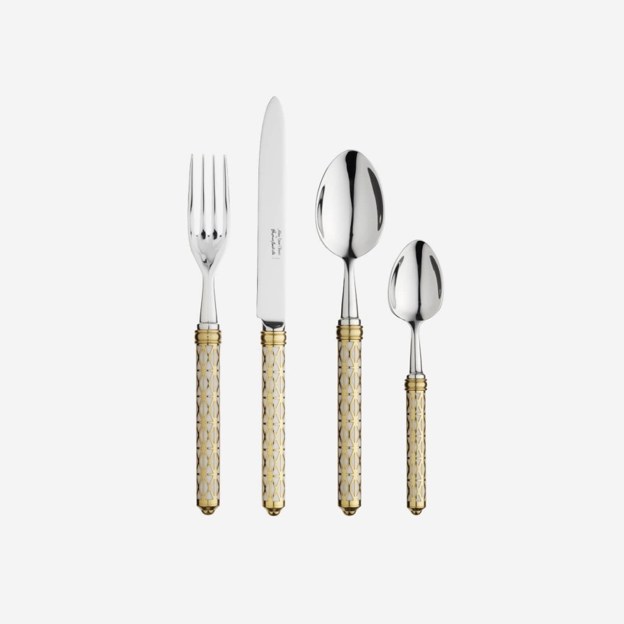 Dining Alain Saint-Joanis | Louxor 4-Piece Silver Plated Cutlery Set