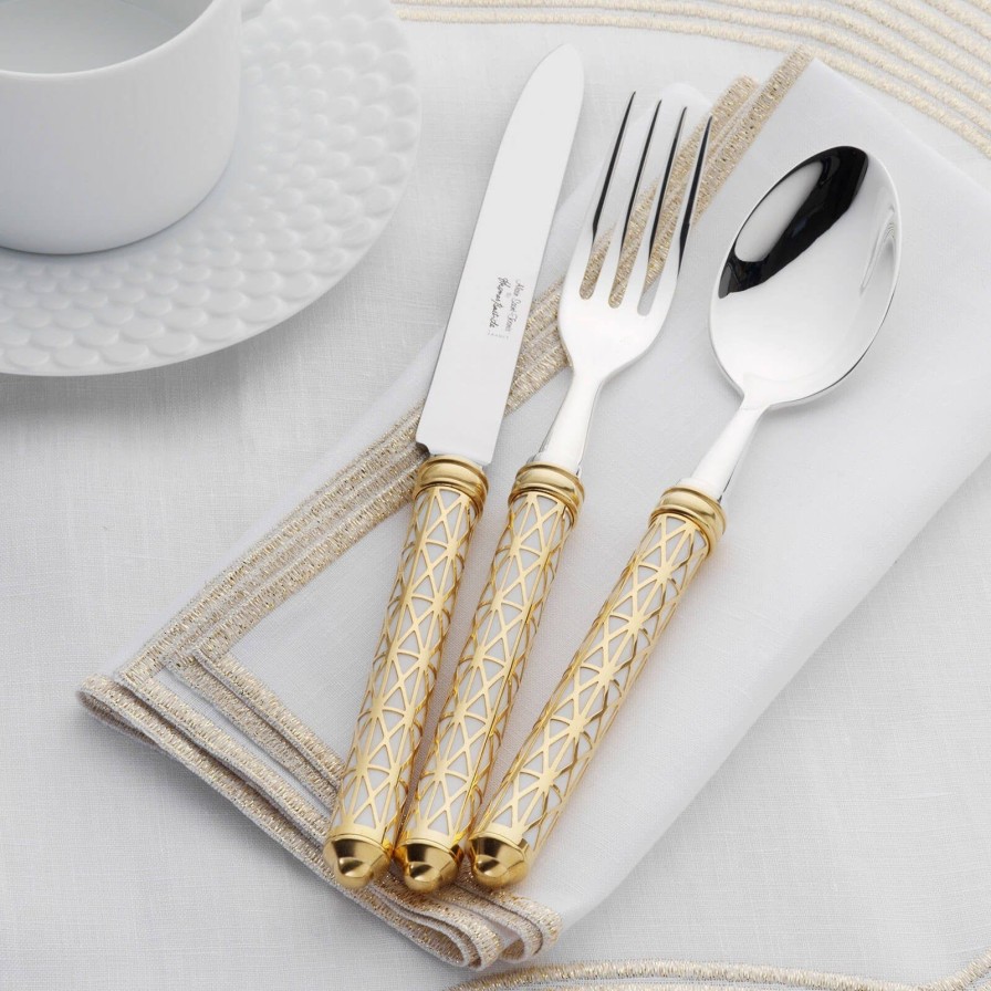 Dining Alain Saint-Joanis | Louxor 4-Piece Silver Plated Cutlery Set