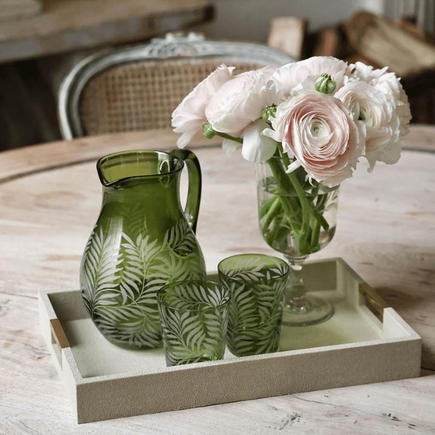 The Tabletop Edit Artel | Fern Medium Tumbler Green-Set Of 2