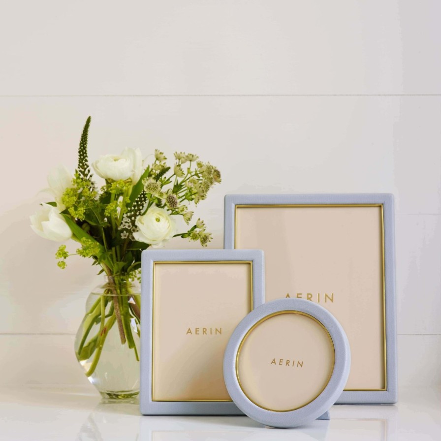 Home Accessories Aerin | Piero Leather Frame-Blue