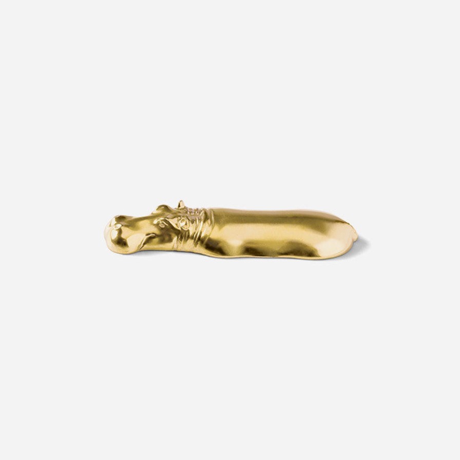 Dining SIEGER by FUERSTENBERG | Nile & Co Gold Hippo Knife Rest