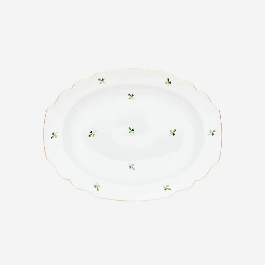 Dining Augarten Wien 1718 | Grape Leaves Oval Platter-Large