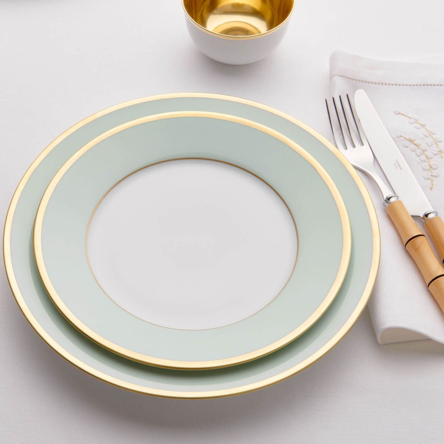 Dining Legle | Sous Le Soleil Celadon Dinner Plate