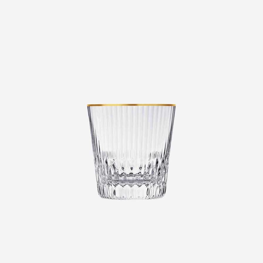 Dining St Louis | Apollo Old Fashion Glass #3 Gold Rim