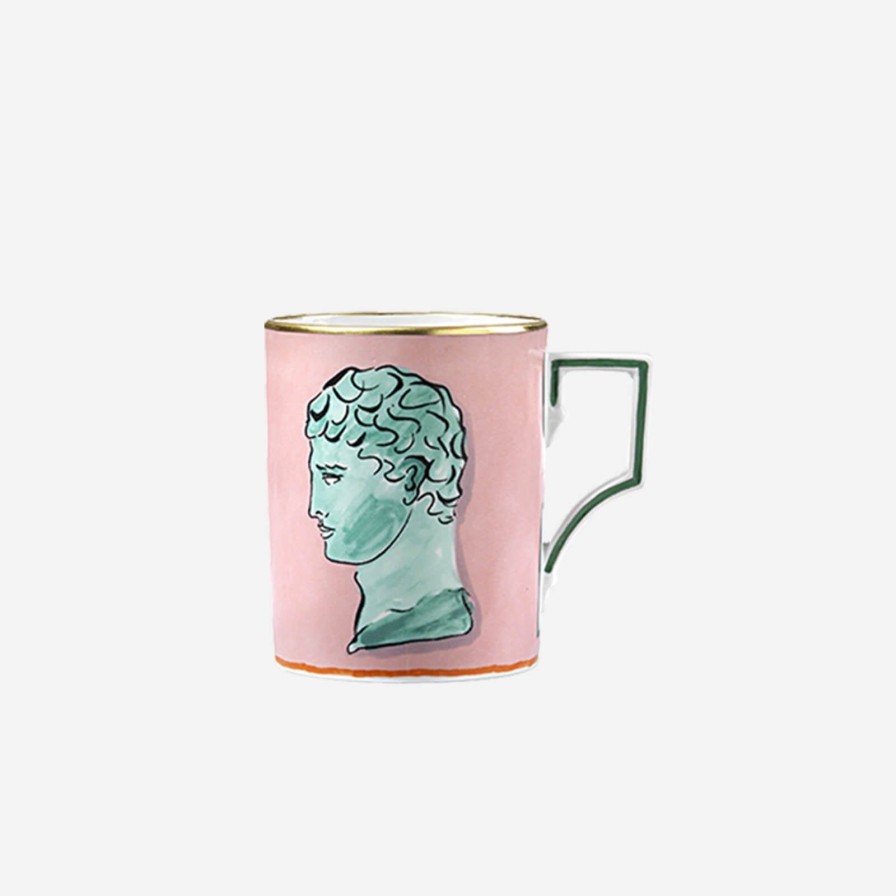 Dining Ginori 1735 | Viaggio Di Nettuno Porcelain Mug Pink