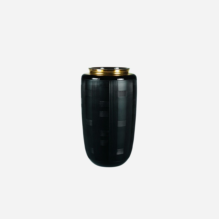 Home Accessories Vista Alegre | Jet Black Small Vase