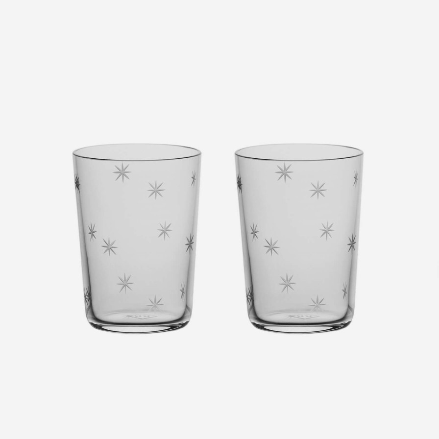 Glassware & Barware Richard Brendon | Star Cut Shot Glass-Set Of 2