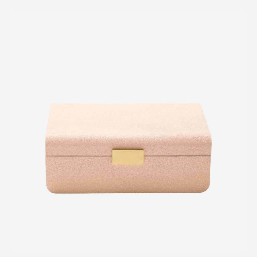 Dining Aerin | Modern Shagreen Large Jewellery Box Blush