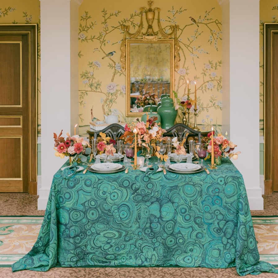 Dining Summerill & Bishop | Malachite Tablecloth