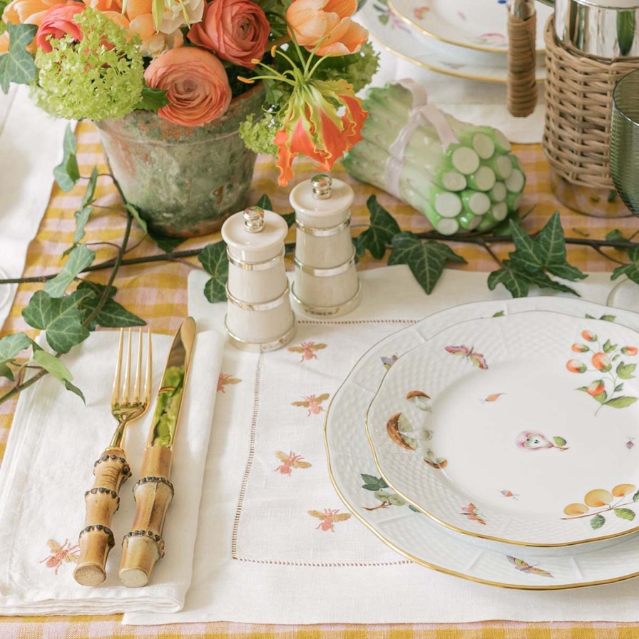 The Tabletop Edit Malaika | Bees Placemat-Pink