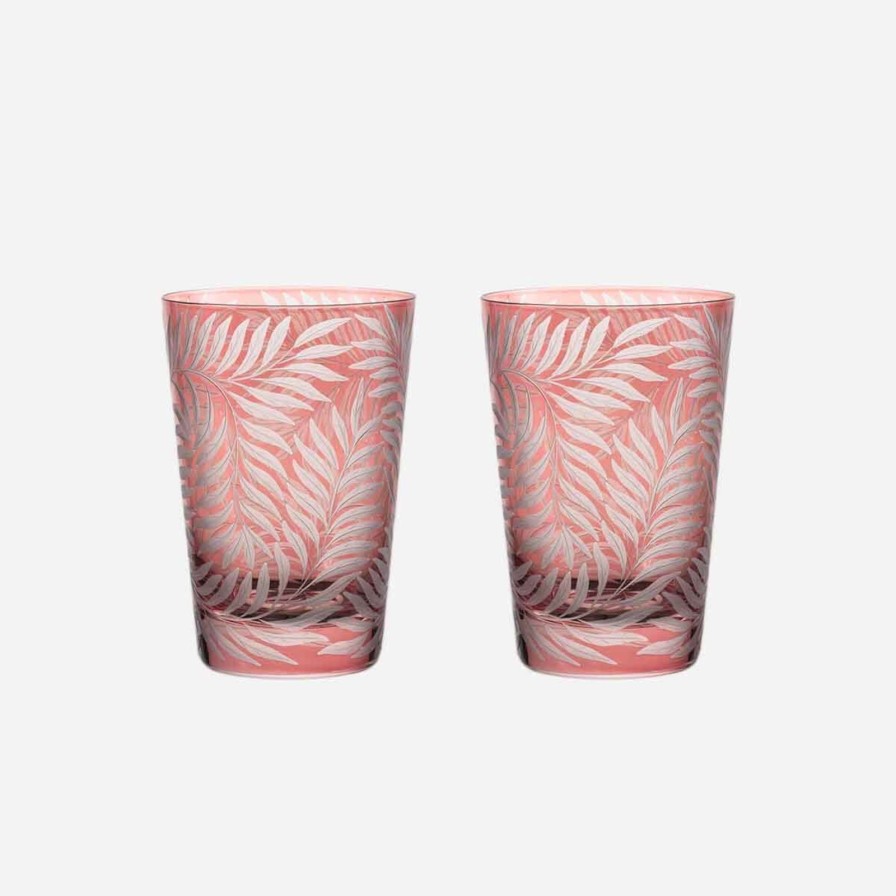 The Tabletop Edit Artel | Fern Large Tumbler Rose-Set Of 2