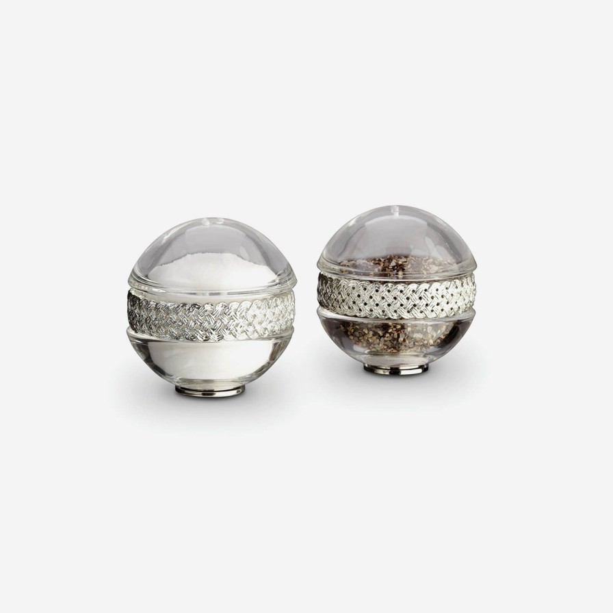 Dining L'Objet | Braid Platinum Salt & Pepper Set