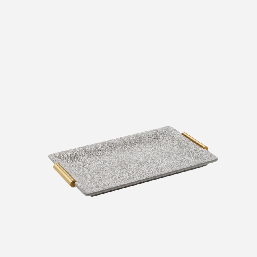 Dining Aerin | Shagreen Vanity Tray Dove