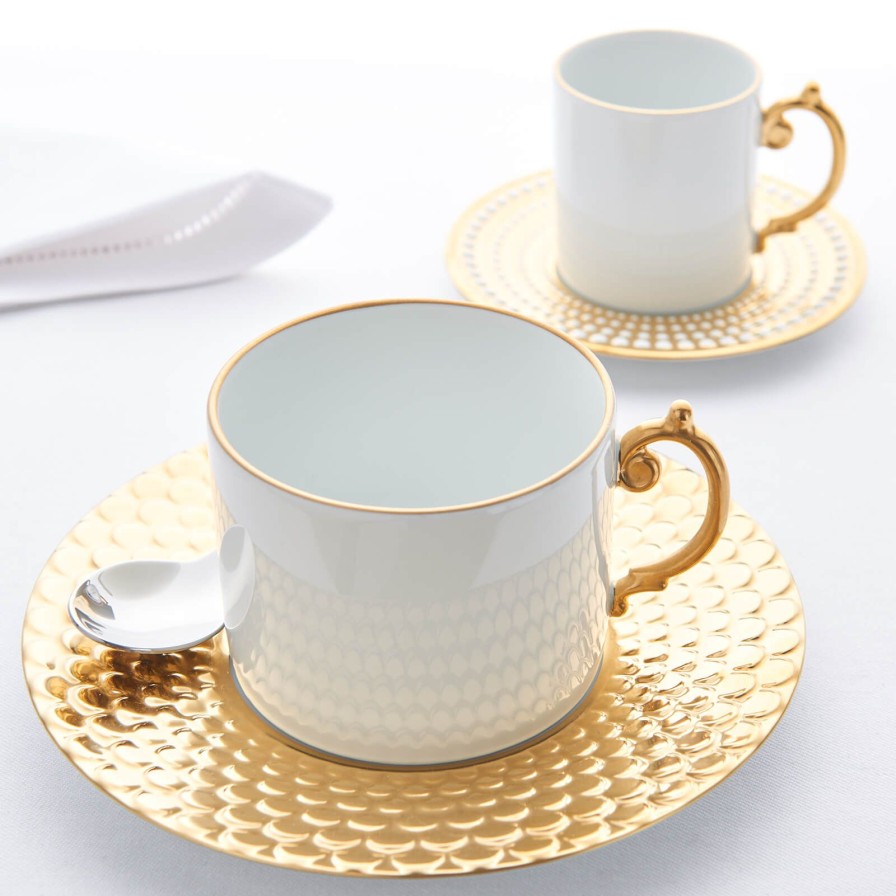 Dining L'Objet | Aegean Gold Espresso Cup & Saucer