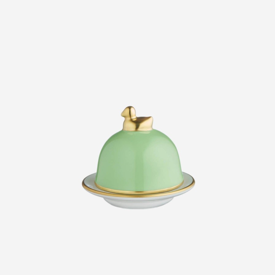 Dining Legle | Sous Le Soleil Vert Anis Butter Dish