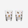 Dining Artel | Butterfly Painted Tumbler-Set Of 2