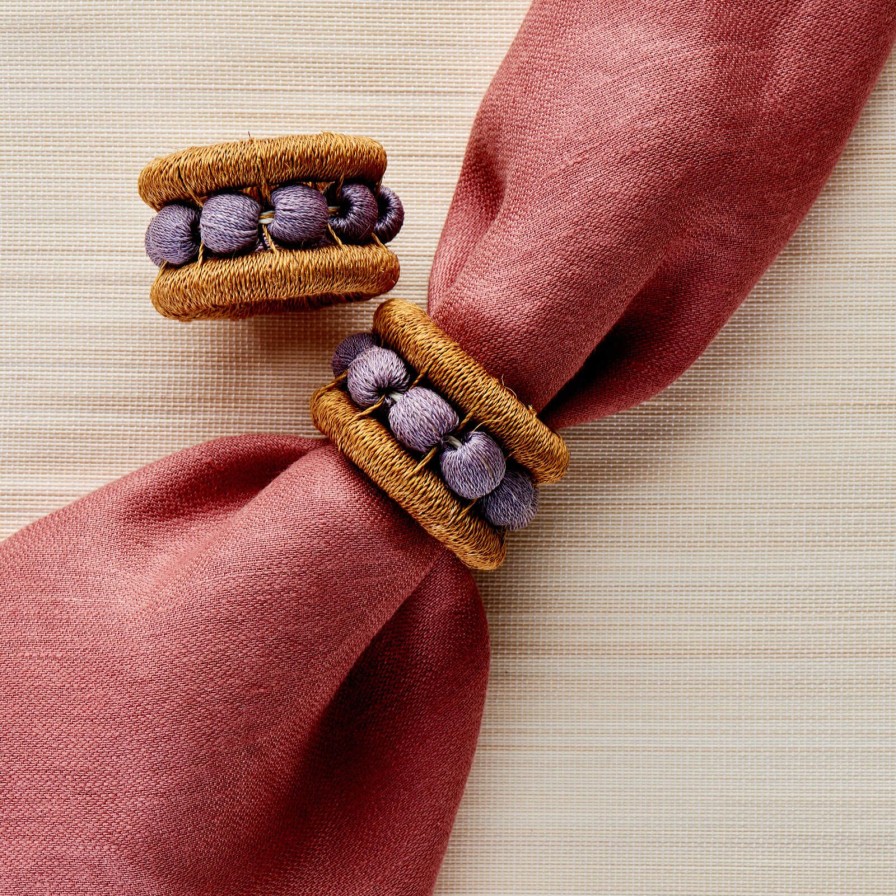 Dining Bonadea | Berry Napkin Rings Smoke-Set Of 4