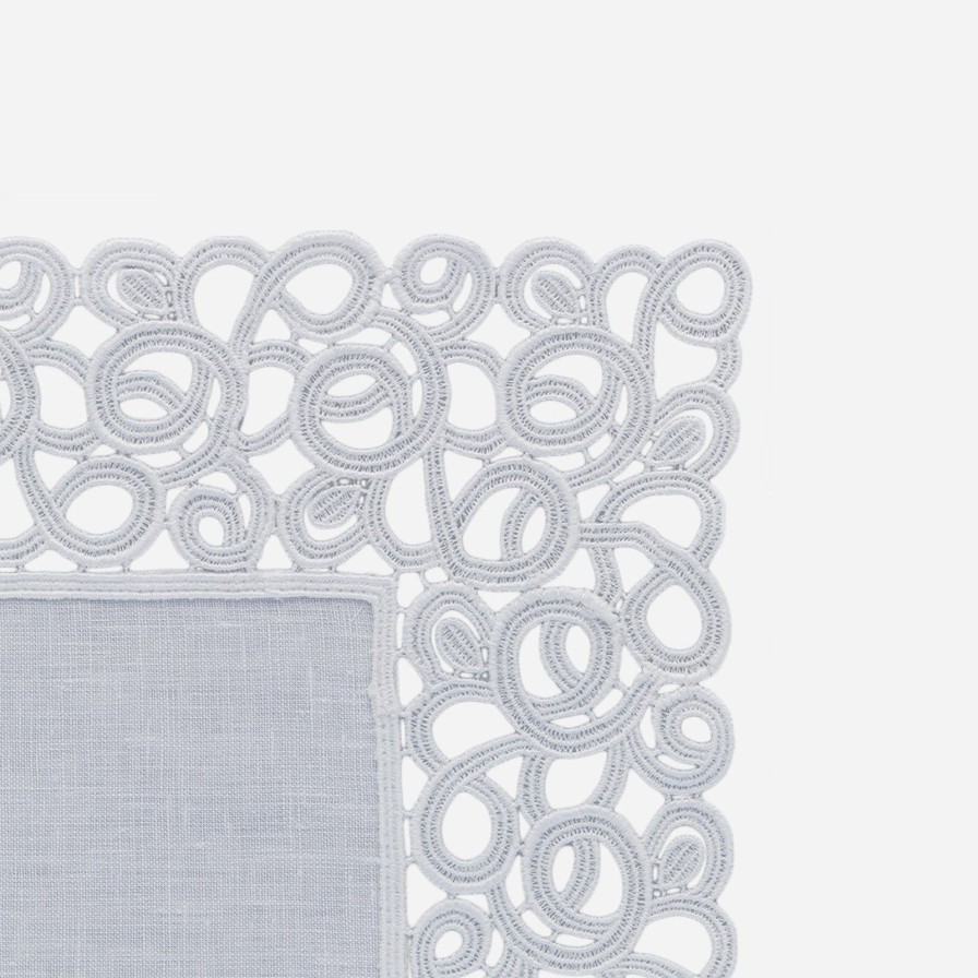 Dining Weissfee | Florence White Lace Trim Placemat