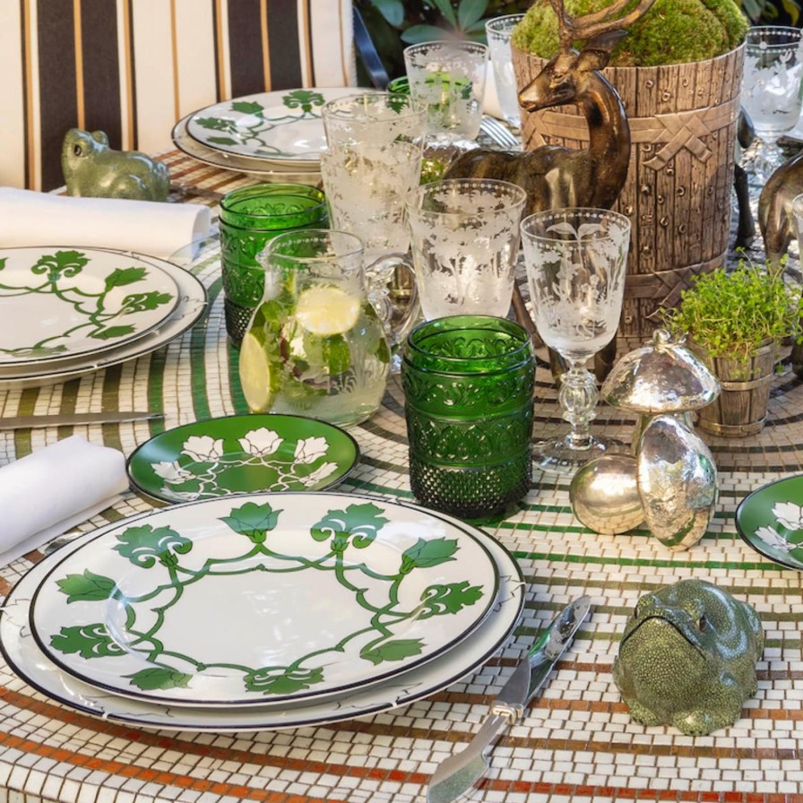 Dining Alberto Pinto | Jaipur Dinner Plate Green