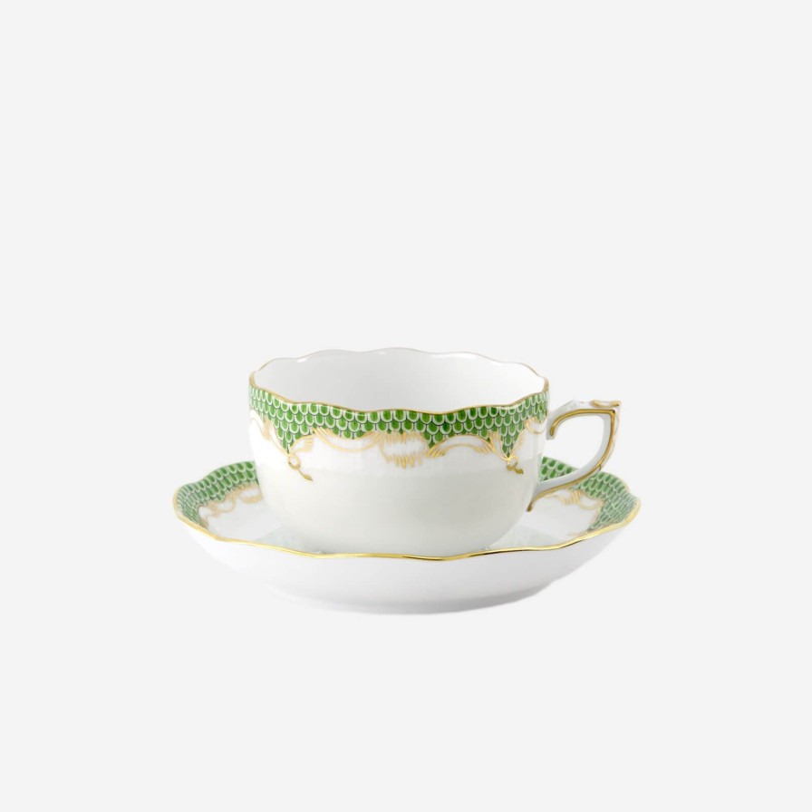 Dining Herend | Fish Scale Teacup & Saucer