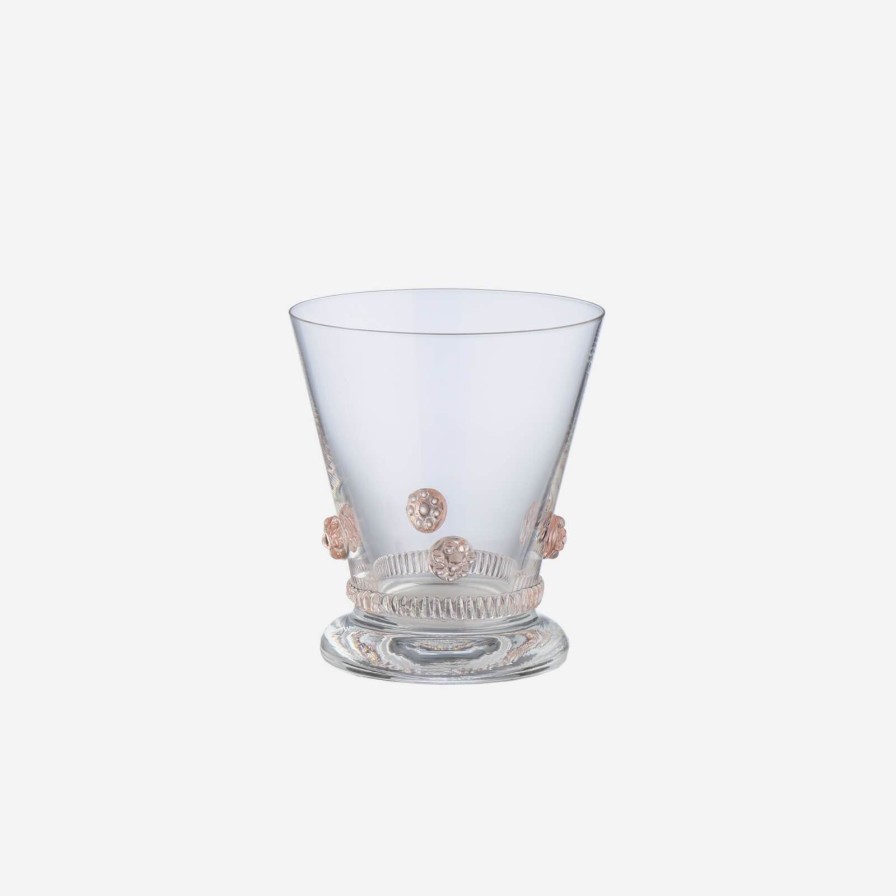 Glassware & Barware Theresienthal | Soft Pink Rosettes Tumbler