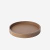 Dining Giobagnara | Polo Round Leather Tray Tobacco