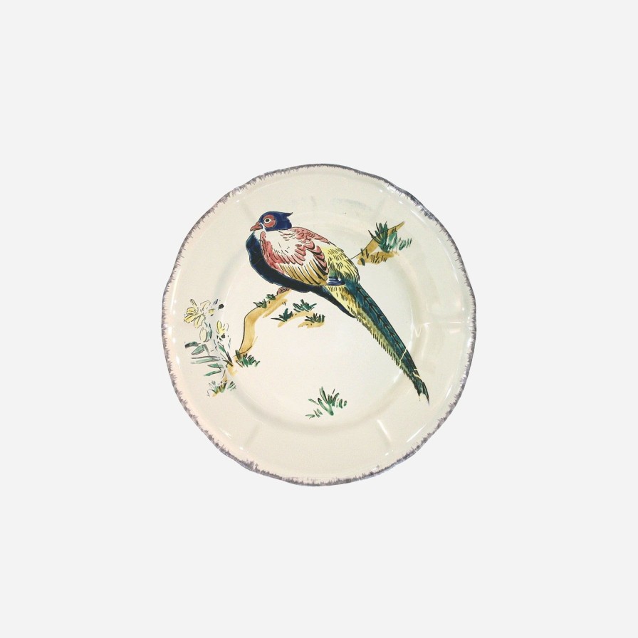 The Tabletop Edit Gien | Grands Oiseaux Pheasant Dessert Plate