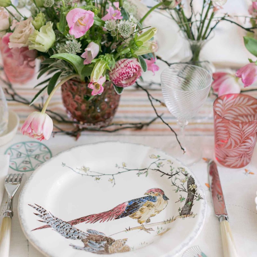 The Tabletop Edit Gien | Grands Oiseaux Pheasant Dessert Plate