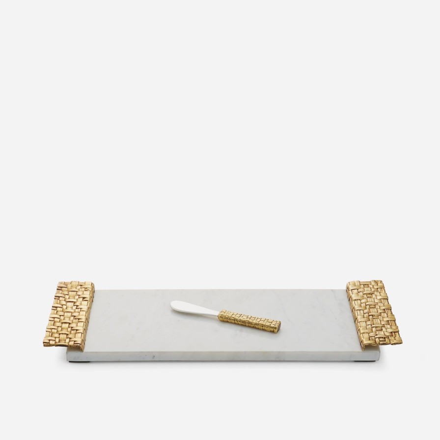 The Tabletop Edit Michael Aram | Palm Cheese Board With Matching Spreader