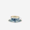 Dining Vista Alegre | Gold Exotic Teacup & Saucer