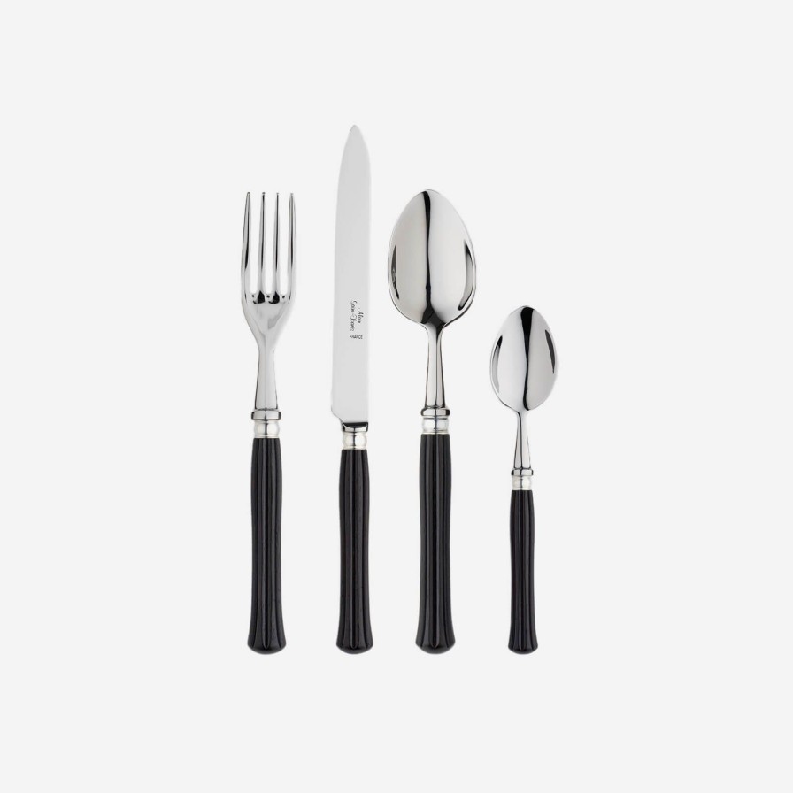 Dining Alain Saint-Joanis | Majestic Ebony 4-Piece Cutlery Set