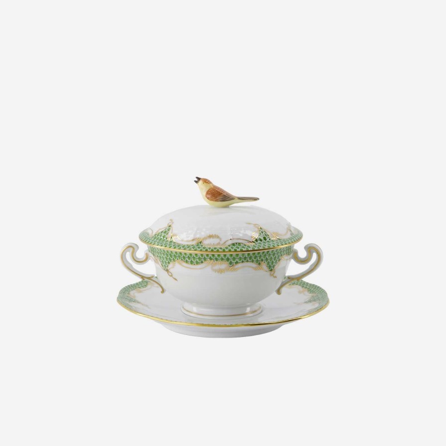 Home Accessories Herend | Fish Scale Bouillon Cup & Saucer