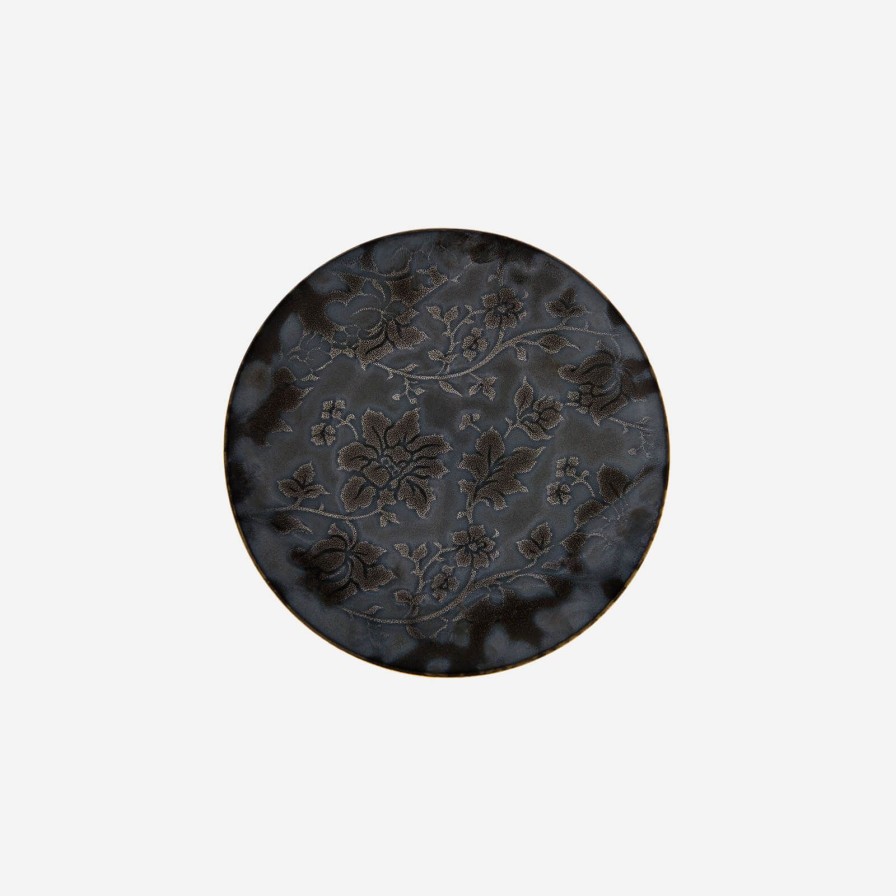 Dining Jaune de Chrome | Moonshadow Black Charger Plate