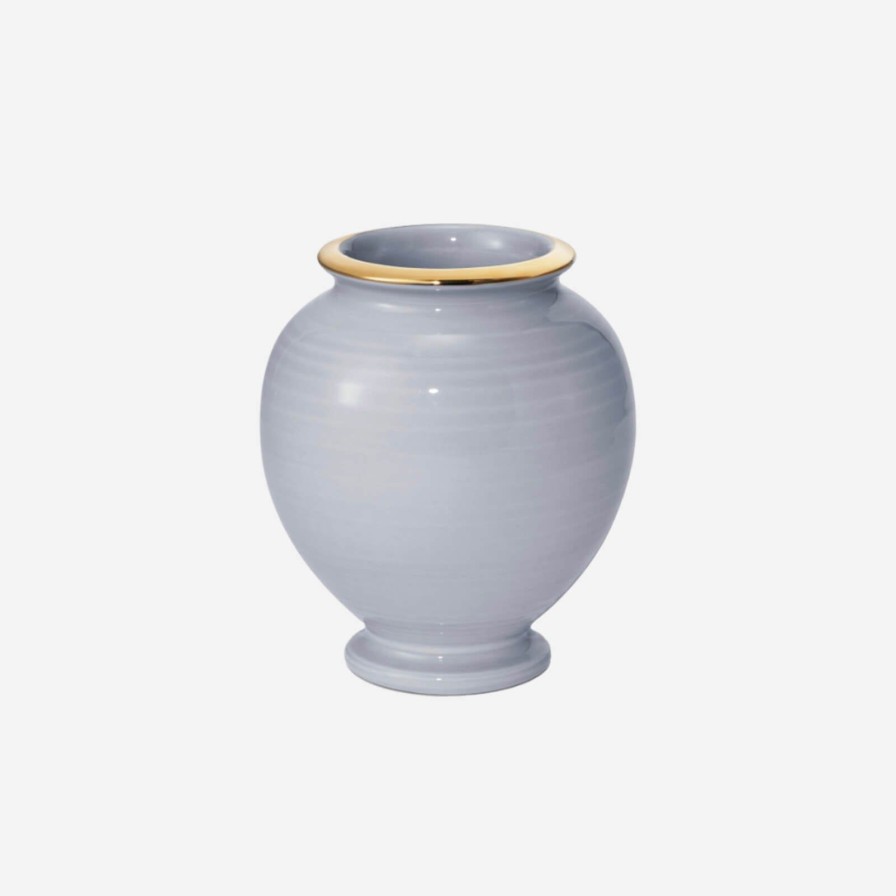 Home Accessories Aerin | Siena Small Vase Blue Haze