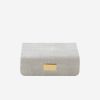 Dining Aerin | Modern Shagreen Small Jewellery Box Dove