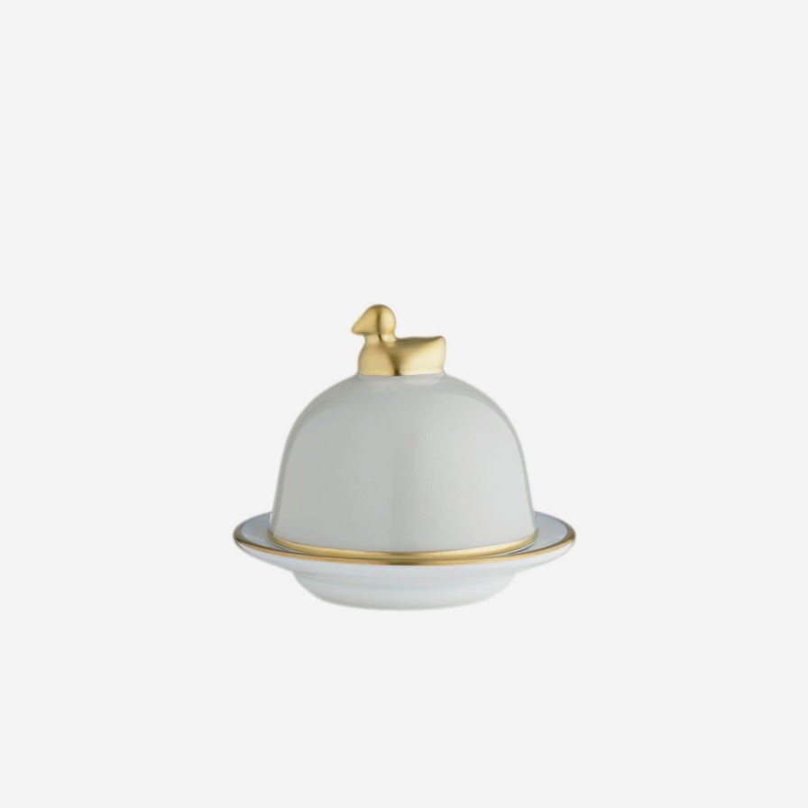 Dining Legle | Sous Le Soleil Pearl Grey Butter Dish