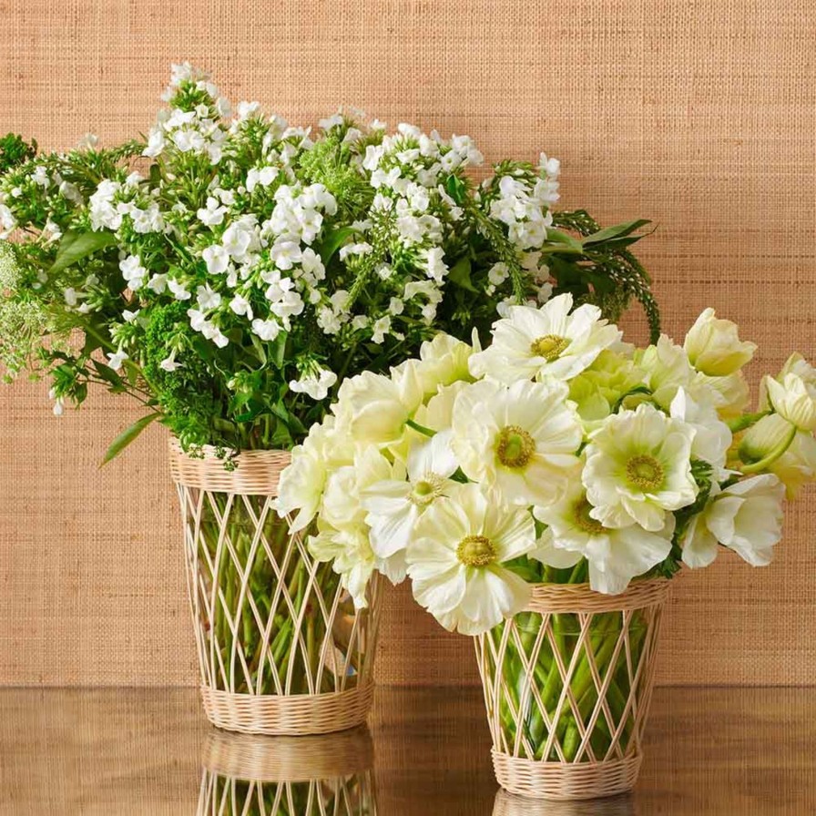 Home Accessories Aerin | Navona Rattan Vase-Large