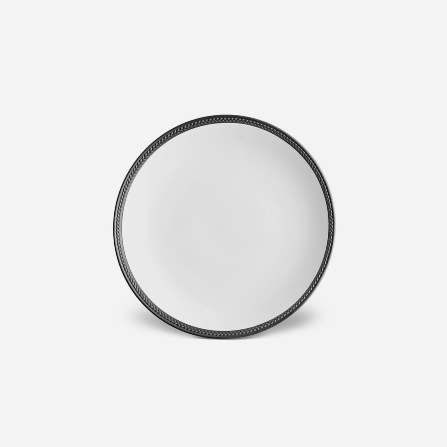 Dining L'Objet | Soie Tressee Black Dinner Plate