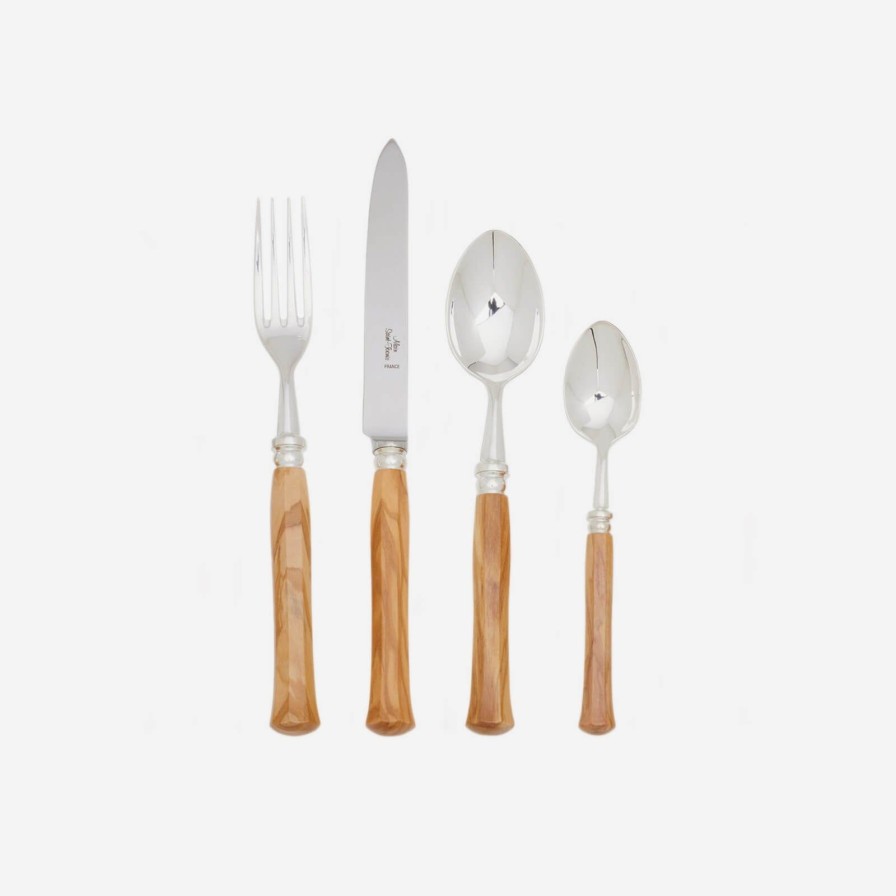 Dining Alain Saint-Joanis | Riviera Olivewood 4-Piece Cutlery Set