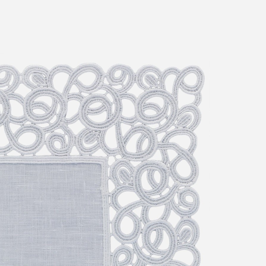 Dining Weissfee | Florence White Lace Trim Placemat