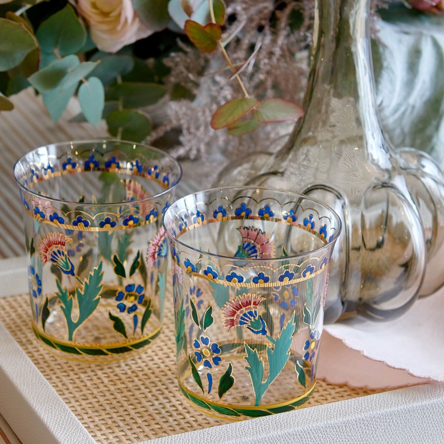 Dining Lobmeyr | Handpainted Persian Flower No. 3 Tumbler