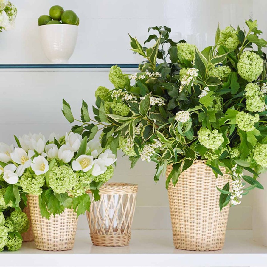 Dining Aerin | Freya Wicker Vase-Small